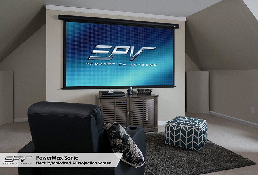 EPV® Screens Introduces the PowerMax Sonic, Motorized Acoustically Transparent Screen