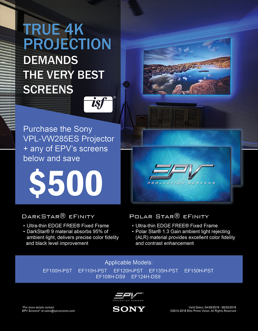 Promotions - EPV® Screens Projection Screens