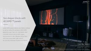 EPV Screens® with SONY’s 4K HDR Projector