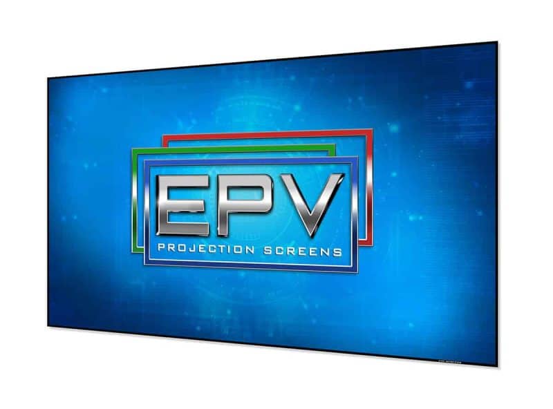 Custom EPV projection screen for professional installations.