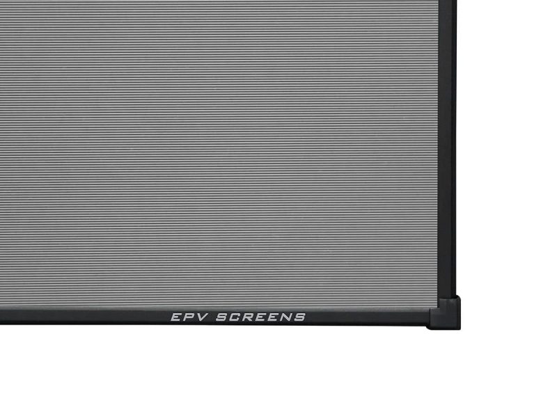 Projection Screen for Custom Installations Projection screen with fine horizontal lines for custom installation setups.