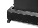 Custom EPV Screens projection screen with sleek black casing and adjustable feet.