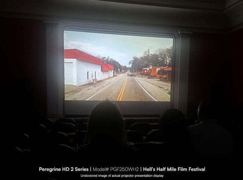 EPV Screens® Projection Screen Projection screen for custom installations at film festivals.