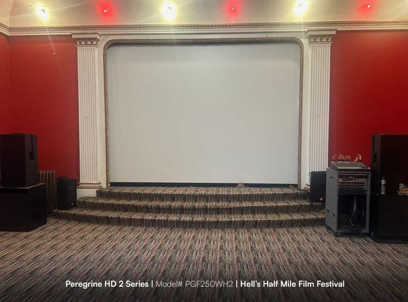EPV Screens® Projection Screen for Events Projection screen for custom installations at events and festivals.