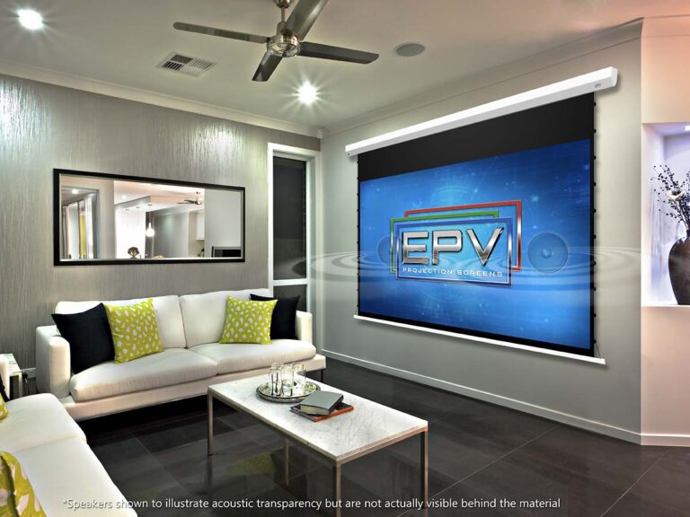 EPV Screens Unveils New ALR Electric Projection Screen with Acoustic Transparency