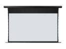 Projection screen for custom installation by EPV Screens® with sleek black casing.